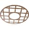 Ekena Millwork O'Neal Wood Fretwork Pierced Ceiling Medallion, Walnut, 36"OD x 13 1/8"ID x 3/8"T CMWP36X36X0375ONWA - alternate 3